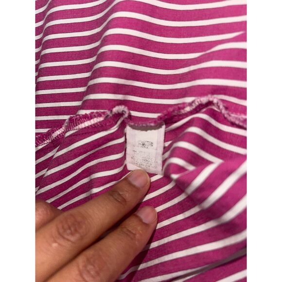 Express Women’s Ultimate Essential Red/White Striped Button Shirt Sz 2 - Picture 6 of 6